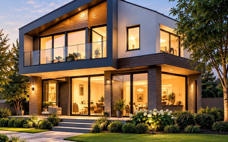Modern home for a home purchase